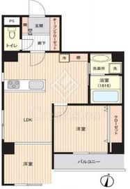 ライオンズマンション東五反田 3階 間取り図