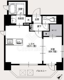 スタジオデン中目黒 7階 間取り図