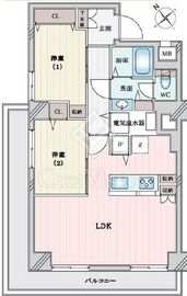 ライオンズマンション池田山 8階 間取り図