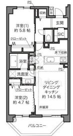 藤和学芸大学ホームズ2 1階 間取り図
