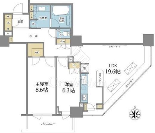 ラグナタワー 10階 間取り図