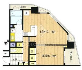 ドレッセ目黒インプレスタワー 14階 間取り図