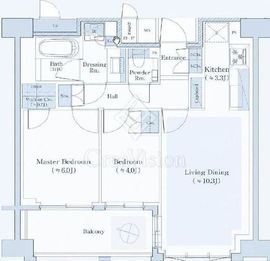 グランリビオ恵比寿 2階 間取り図