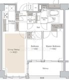 グランリビオ恵比寿 3階 間取り図