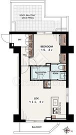 B CITY APARTMENT SHINJUKU NW 7階 間取り図