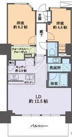 プライムパークス品川シーサイド ザ・タワー 26階 間取り図