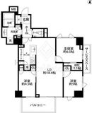 パークホームズ中目黒 2階 間取り図