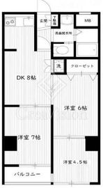 ベルメゾン池袋 3階 間取り図