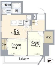 パシフィックパレス元浅草 6階 間取り図