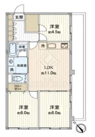 サンパークマンション鶯谷 9階 間取り図