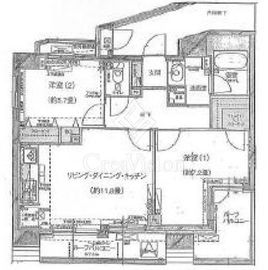 プリムローズ根岸ビーフォート 11階 間取り図