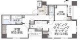 アルカーデンタワー入谷 13階 間取り図
