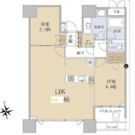 ドゥ・トゥール 18階 間取り図