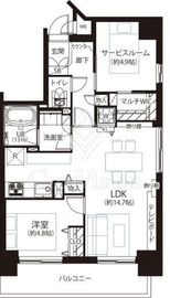 スカーラ台東根岸 7階 間取り図