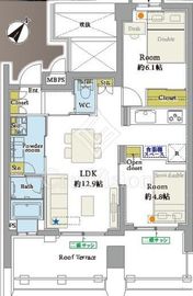 朝日メトロステージ西巣鴨 13階 間取り図