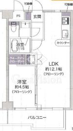 東急ドエルアルス石神井公園 2階 間取り図