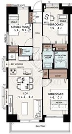 エス・バイ・エルマンション錦糸町 2階 間取り図