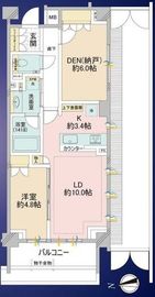 ザ・パークハウス三軒茶屋 1階 間取り図