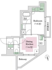 オープンレジデンシア本郷三丁目 6階 間取り図