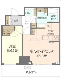 クラッシィタワー東中野 23階 間取り図