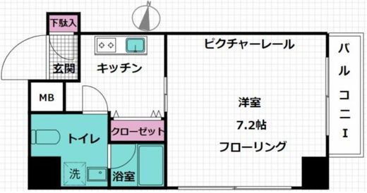 ステージファースト水道橋 4階 間取り図