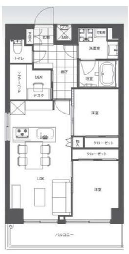 リーラ仲御徒町 8階 間取り図