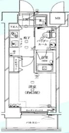 ガリシア浜松町 9階 間取り図