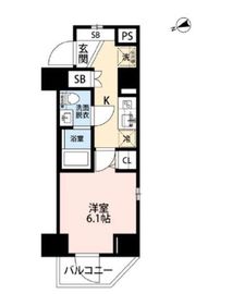 ハーモニーレジデンス五反田 2階 間取り図