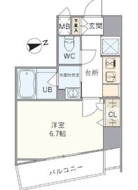 ハーモニーレジデンス早稲田 2階 間取り図