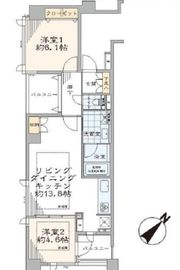 アパートメンツ駒沢大学 2階 間取り図