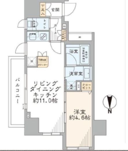 シティインデックス王子 7階 間取り図