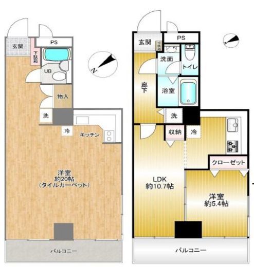 アパートメンツ駒沢大学 6階 間取り図