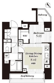 オープンレジデンシア新宿余丁町 7階 間取り図