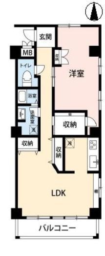 芝浦スクエアハイツ 9階 間取り図
