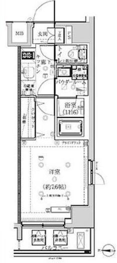 アルテシモレフィナ 5階 間取り図
