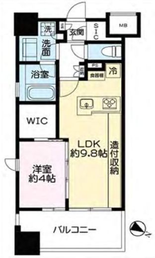 リビオレゾン板橋本町ステーションサイド 6階 間取り図