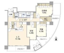 アクシア麻布 19階 間取り図