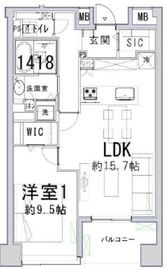 HF碑文谷レジデンス 7階 間取り図