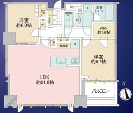 シティタワーズ豊洲ザ・シンボル 41階 間取り図