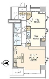 ワールドシティタワーズ アクアタワー 19階 間取り図