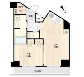 コンフォリア三宿 9階 間取り図