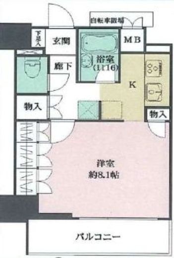 リビオ五反田プラグマGタワー 5階 間取り図