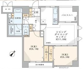 シティハウス日本橋 12階 間取り図