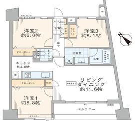 グラーサ東京イースト 13階 間取り図