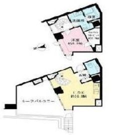 ディアナガーデン広尾 2階 間取り図