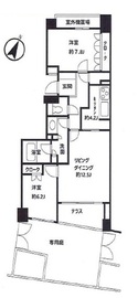 パークホームズ碑文谷ロジュマン 1階 間取り図