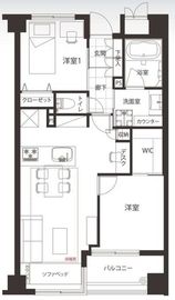 アジリア南麻布J's 4階 間取り図