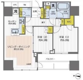 プラウド本郷ヒルトップ 10階 間取り図