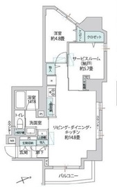BPRレジデンス三田伊皿子坂 12階 間取り図