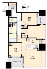 コンフォリア新宿御苑1 3F1 間取り図